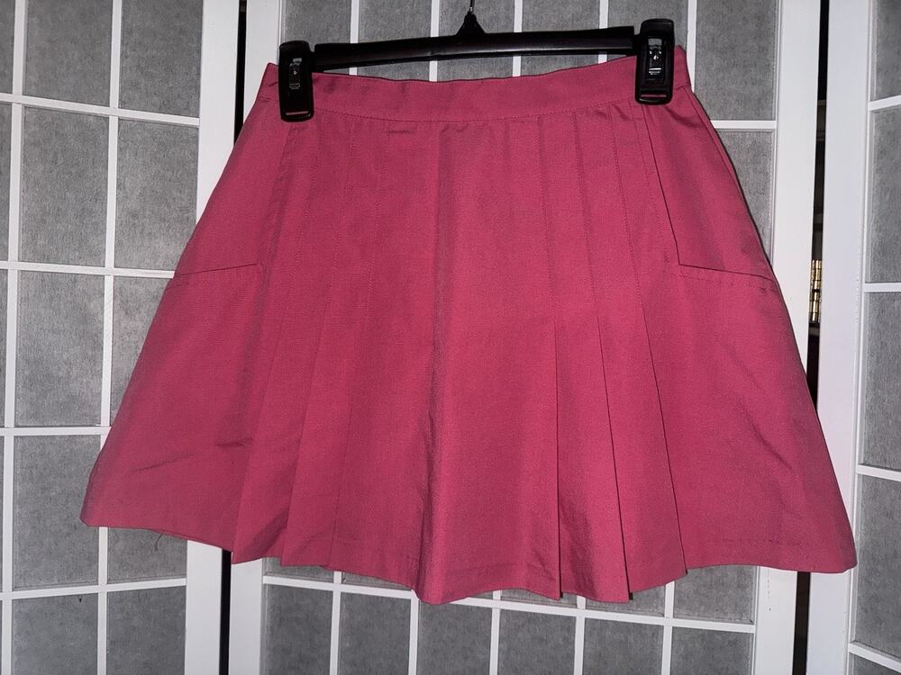 Break Point Tennis Apparel Pleated Pink Skirt Size 4 Vintage Runs Smaller